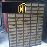 Tủ  locker sắt đựng thư màu  ghi 09